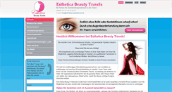 Desktop Screenshot of esthetica-beautytravels.de