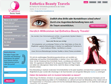 Tablet Screenshot of esthetica-beautytravels.de